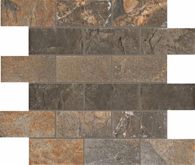Unicom Starker Natural Slate Multicolor 5x9,8 30x30 Brick - tegel - kopen bij Mr Tegel