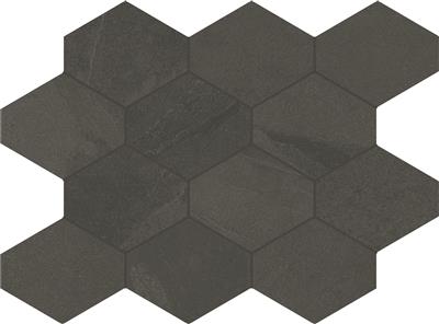 Unicom Starker Brazilian slate Pencil grey Naturale 25x34 Hexagon - tegel - kopen bij Mr Tegel