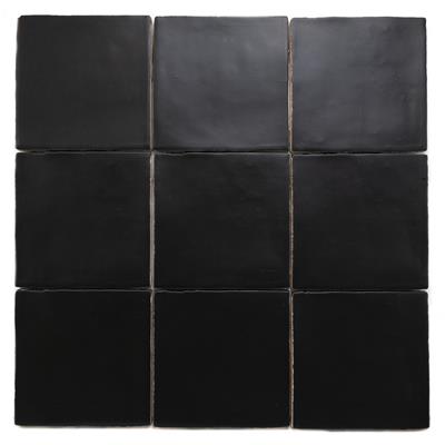Steenbok Rustic Handmade Black Matt 13x13 - tegel - kopen bij Mr Tegel