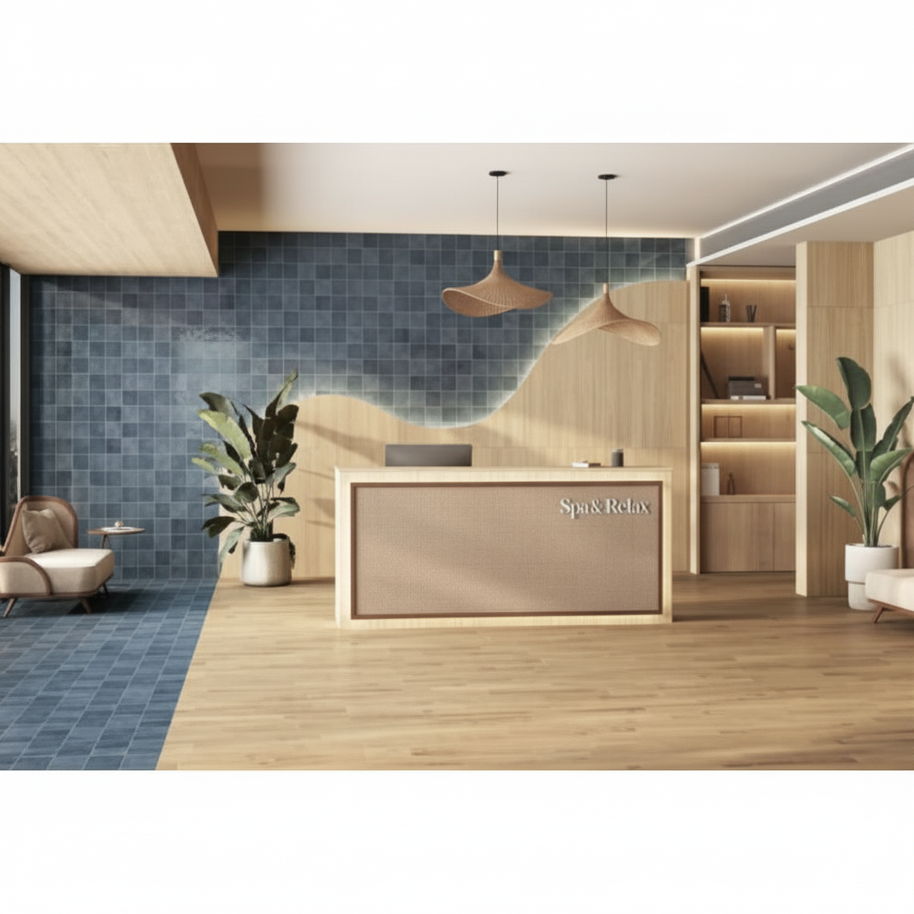 Durstone Imagine Blue Brilllo 15x15 - tegel - kopen bij Mr Tegel