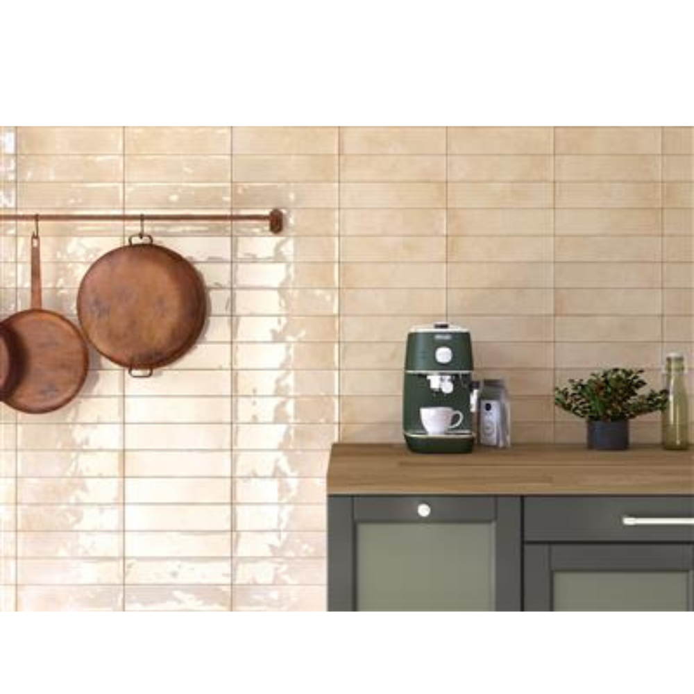 Ecoceramic Harlequin Cream 7x28 - tegel - kopen bij Mr Tegel