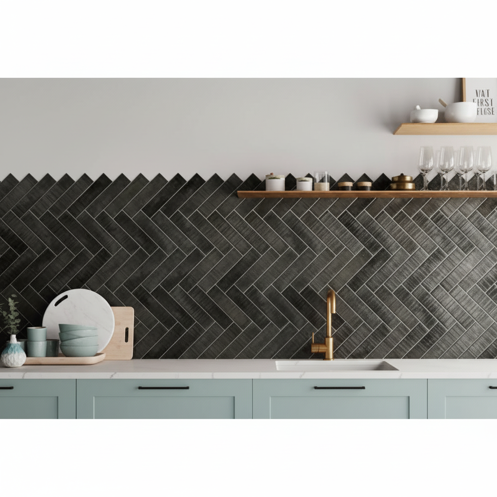 Durstone Concept Black Glossy 6x25 - tegel - kopen bij Mr Tegel