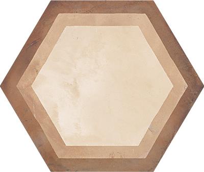 Marca Corona Terra 0393 Cornice vers. C 25x21,6 Esagono tegel - kopen bij Mr Tegel