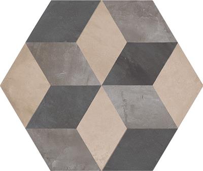 Marca Corona Terra 0400 Cubo vers. F 25x21,6 Esagono tegel - kopen bij Mr Tegel