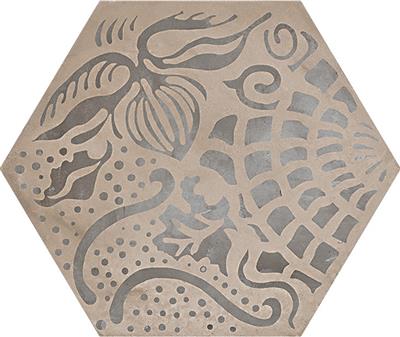 Marca Corona Terra 0402 Floreale vers. F 25x21,6 Esagono tegel - kopen bij Mr Tegel