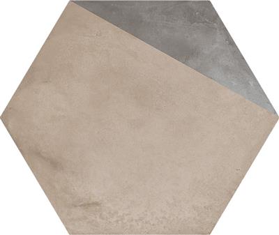 Marca Corona Terra 0396 Porzione vers. F 25x21,6 Esagono tegel - kopen bij Mr Tegel