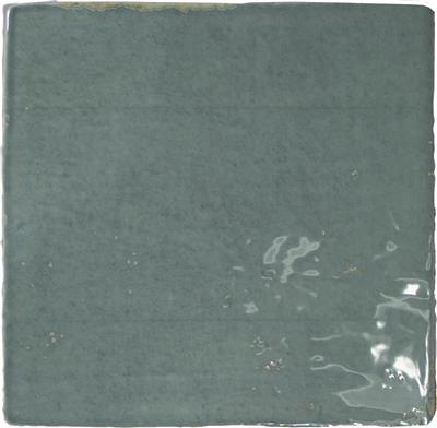 Steenbok Dutch Turquoise Glans 13x13 - tegel - kopen bij Mr Tegel