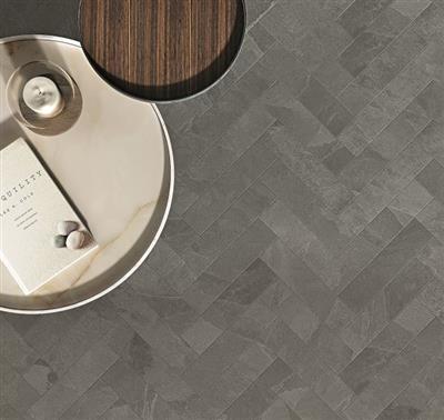 Unicom Starker Brazilian Slate Elephant Grey Naturale (R) - tegel - kopen bij Mr Tegel