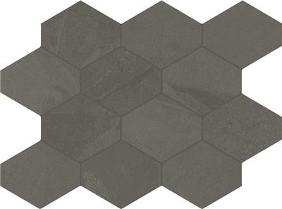 Unicom Starker Brazilian slate Elephant grey Naturale 25x34 Hexagon - tegel - kopen bij Mr Tegel