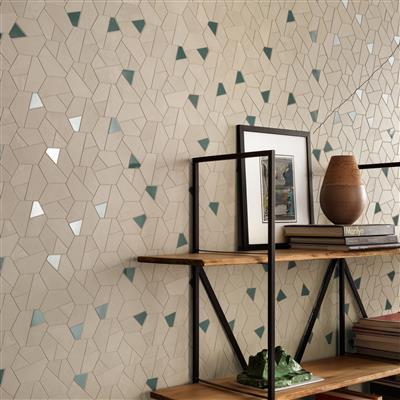 Atlas Concorde Boost Pro Cream Matt 25x28,5 Mosaico Hex Blue - tegel - kopen bij Mr Tegel