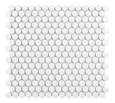 Intermatex Tech Penny White Gloss 29,1x31,5 - tegel - kopen bij Mr Tegel