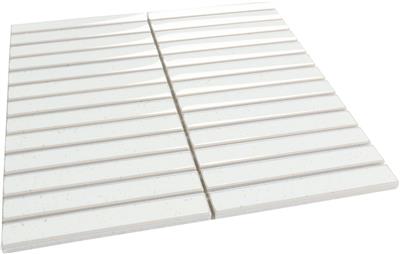 Intermatex Tech Piano White 29,6x29,9 (2x14,5) - tegel - kopen bij Mr Tegel