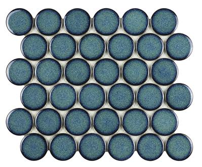 Intermatex Tech Round Teal 26,3x30,4 - tegel - kopen bij Mr Tegel