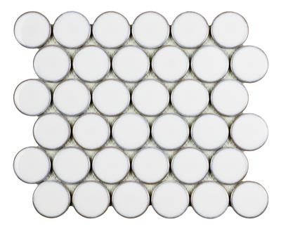 Intermatex Tech Round White 26,3x30,4 - tegel - kopen bij Mr Tegel