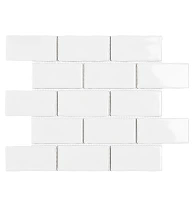 Intermatex Tech York White Gloss 26.5x30.9 (5x10) - tegel - kopen bij Mr Tegel