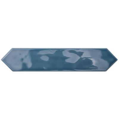 Steenbok Rustic Spike Dark Blue Glossy 5x25 - tegel - kopen bij Mr Tegel