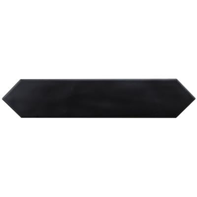 Steenbok Rustic Spike Black Matt 5x25 - tegel - kopen bij Mr Tegel