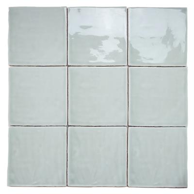 Steenbok Rustic Handmade Turquoise Glossy 13x13 - tegel - kopen bij Mr Tegel