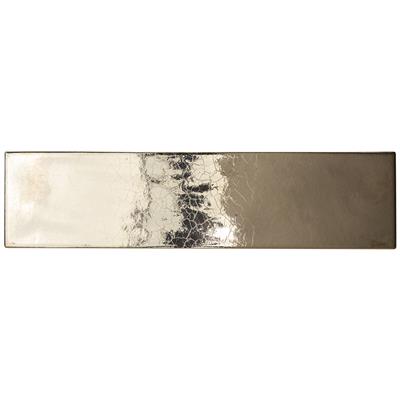 Steenbok Rustic Stripe Gold Glossy 7,5x30 - tegel - kopen bij Mr Tegel