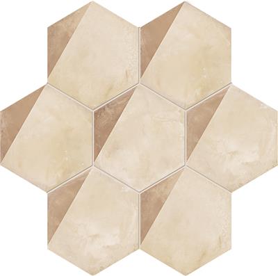 Marca Corona Terra 0395 Porzione vers. C 25x21,6 Esagono tegel - kopen bij Mr Tegel