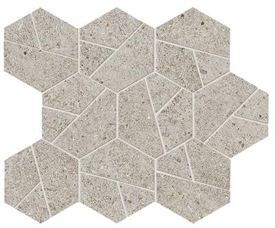 Atlas Concorde Boost Stone Pearl Matt 25x28,5 Mosaico Hex - tegel - kopen bij Mr Tegel