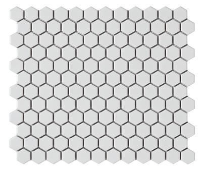 Intermatex Tech Hexagon White Matt 26x30 - tegel - kopen bij Mr Tegel