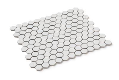 Intermatex Tech Hexagon White Matt 26x30 - tegel - kopen bij Mr Tegel