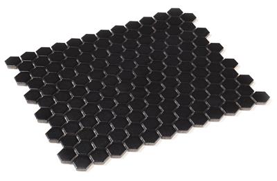 Intermatex Tech Hexagon Black Matt 26x30 - tegel - kopen bij Mr Tegel