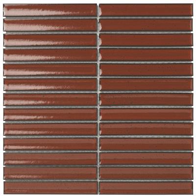 TMF Sevilla SEF20010 Terra Red Glossy 2x14,5 29,6x29,9 Finger - tegel - kopen bij Mr Tegel