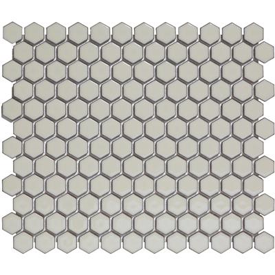 TMF Barcelona AFH23330 Soft Grey with Edge Glossy 2,3x2,6 26x30 Hexagon - tegel - wit - kopen bij Mr Tegel