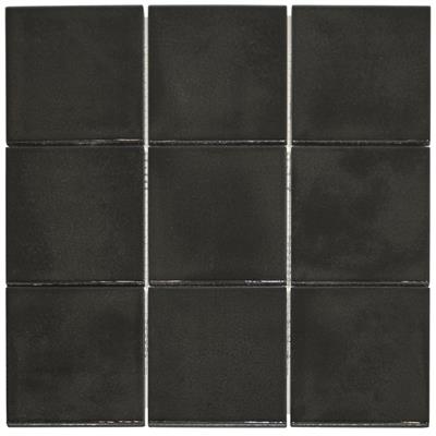 TMF Kasba KAG10915 Black Glossy 9,7x9,7 29,7x29,7 - tegel - kopen bij Mr Tegel