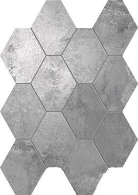 Unicom Starker Oxid Silver 25x34 Hexagon - tegel - kopen bij Mr Tegel