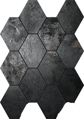 Unicom Starker Oxid Iron 25x34 Hexagon - tegel - kopen bij Mr Tegel