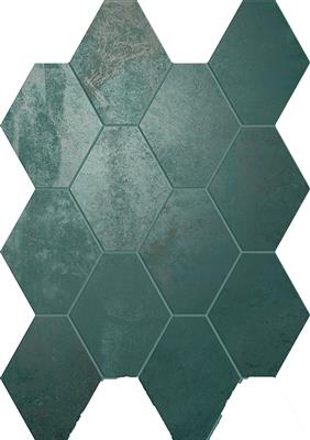 Unicom Starker Oxid Emerald 25x34 Hexagon - tegel - kopen bij Mr Tegel