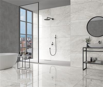 Ecoceramic Brasilia White Polished (R) - tegel - kopen bij Mr Tegel
